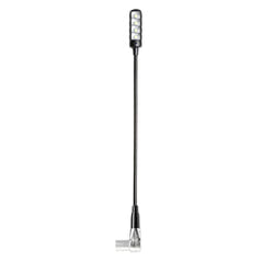 Adam Hall Stands SLED 1 ULTRA XLR 4 A - Vinklet 4-polet XLR-svanehalslampe med 4 COB-LED'er