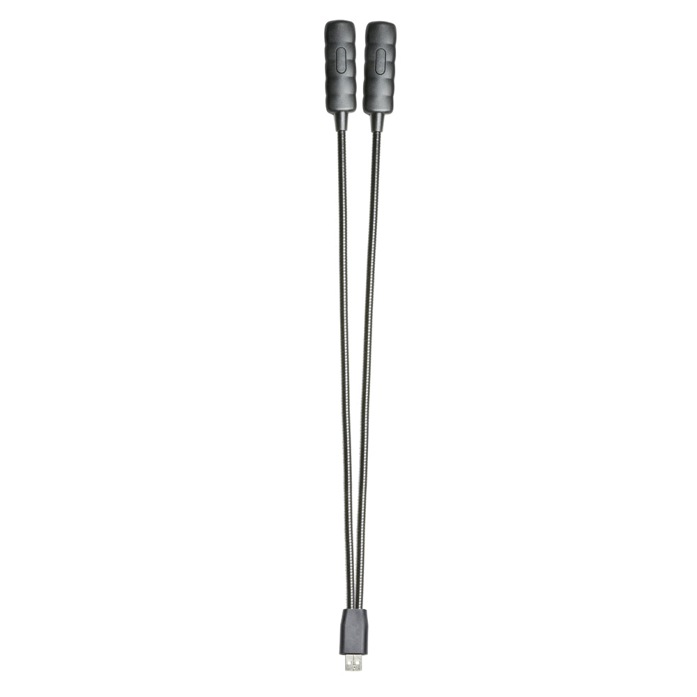 Adam Hall Stands SLED 2 ULTRA USB - LED-lampe med dobbel svanehals og USB-plugg