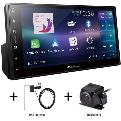 Pioneer SPH-DA77DAB/bakkamera - trådløs Apple CarPlay