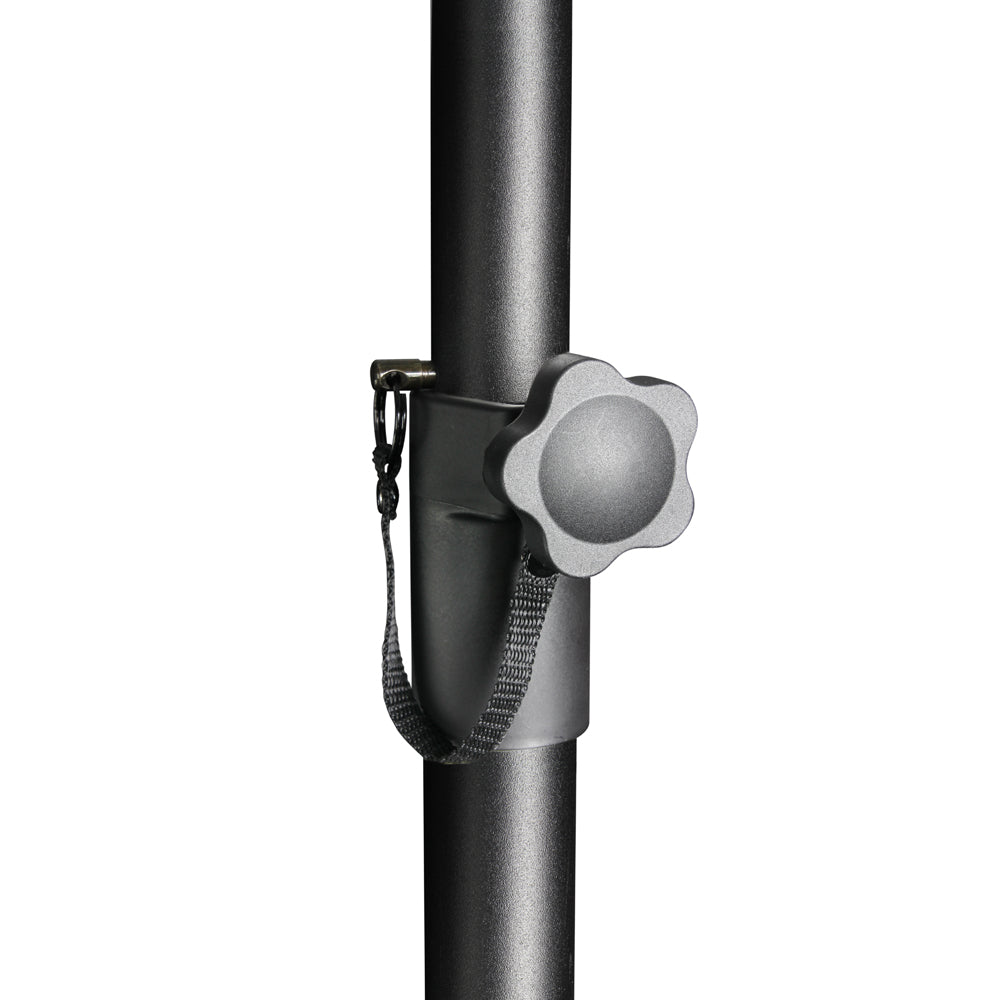 Høyttalerstativ (svart, 30 kg, 2m)