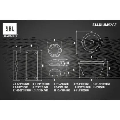JBL Stadium 52CF 5,25" komponentsett