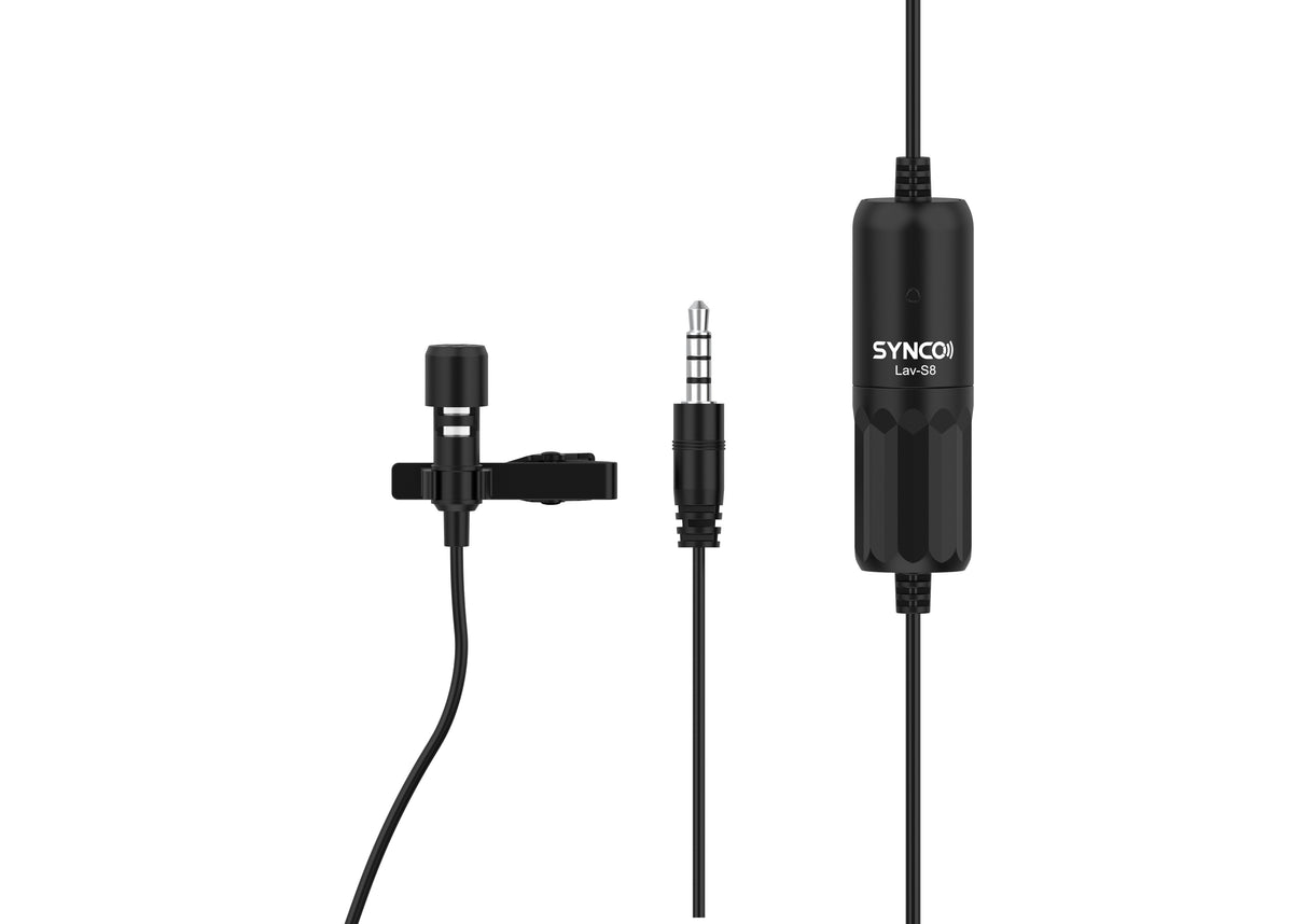 Synco lavalier mikrofon til kamera og mobiltelefon