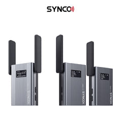 Synco trådløst mikrofonsystem 2 TX / 1 RX UHF 525 MHz-539.7 MHz