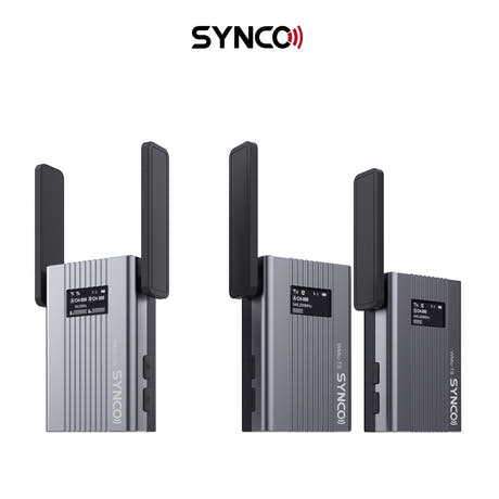 Synco trådløst mikrofonsystem 2 TX / 1 RX UHF 525 MHz-539.7 MHz