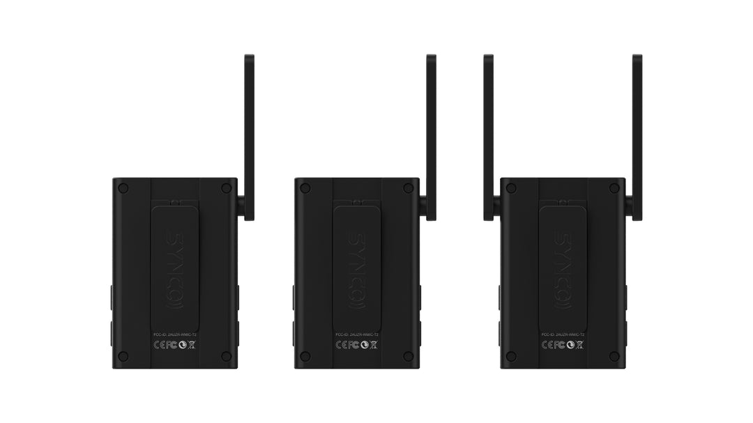 Synco trådløst mikrofonsystem 2 TX / 1 RX UHF 525 MHz-539.7 MHz