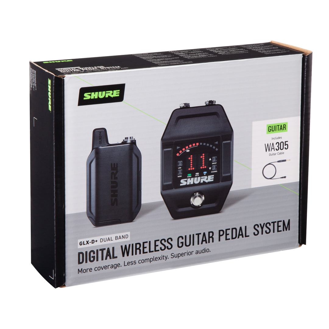 Shure GLXD16+ trådløst gitarpedalsystem