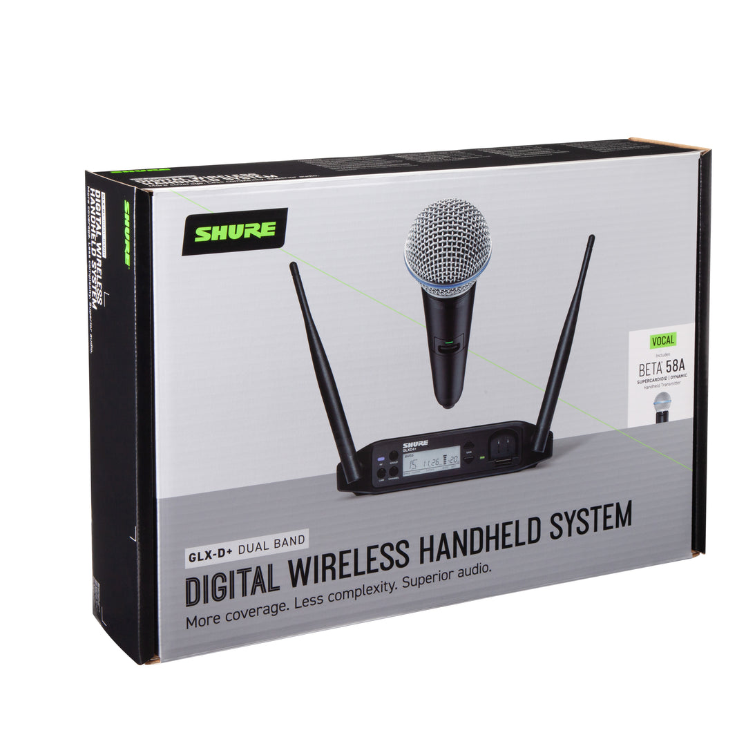 Shure GLXD24+ BETA58A trådløst mikrofonsystem