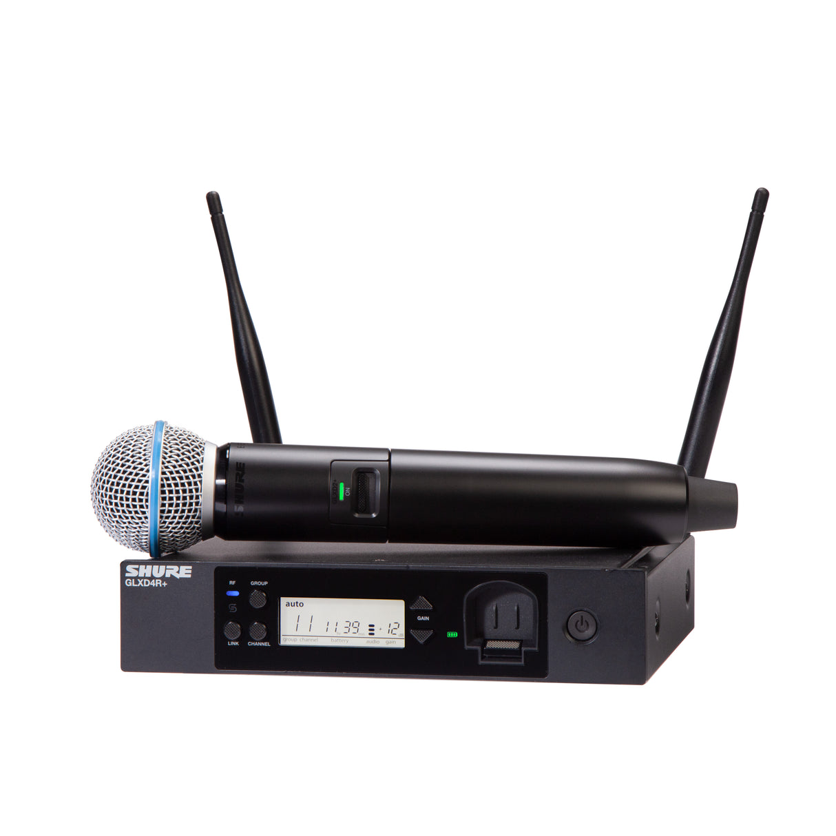 Shure GLXD24R+ BETA58A trådløst mikrofonstativsystem