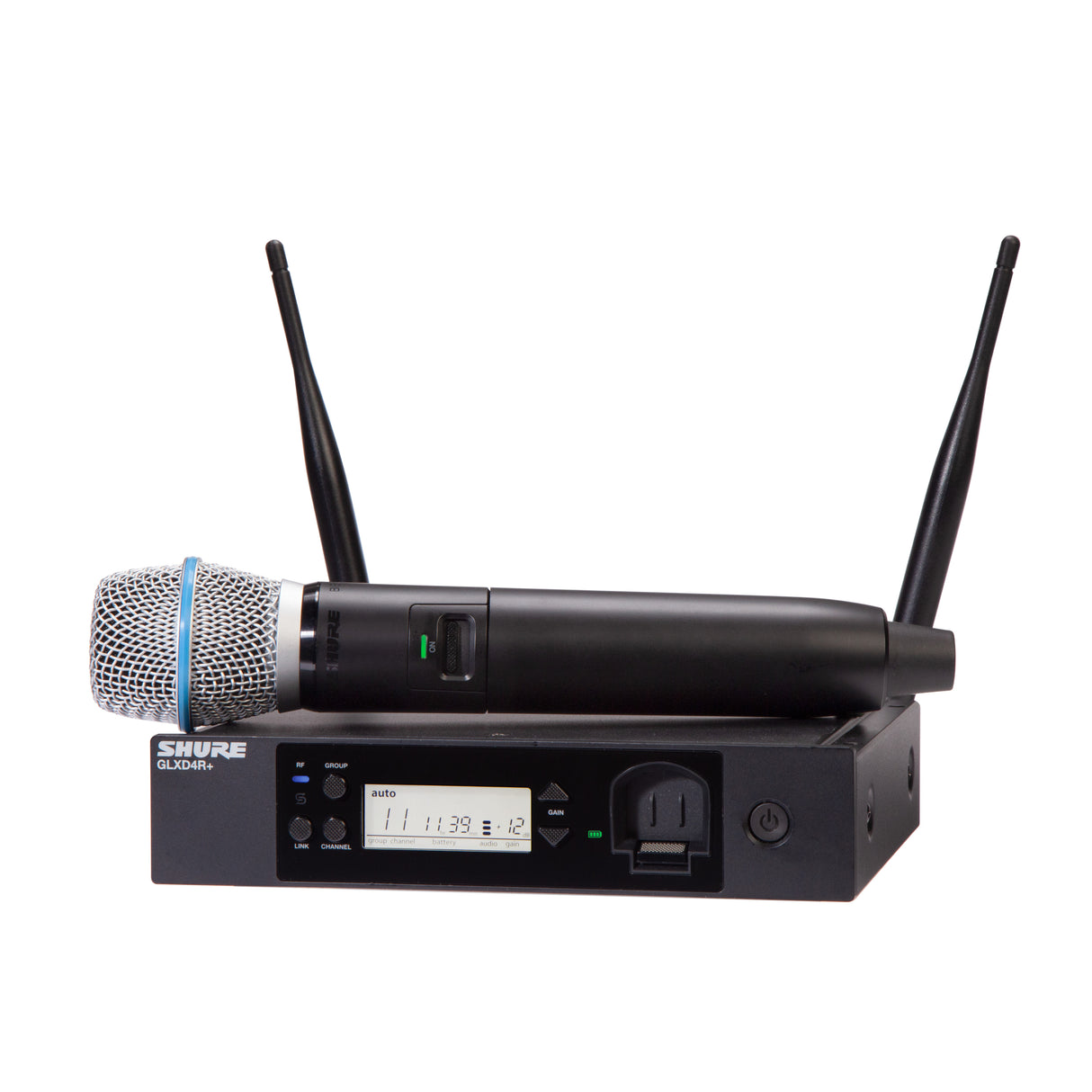 Shure GLXD24R+ BETA87A trådløst mikrofonstativsystem