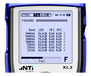 NTI XL 2 STIPA håndholdt lyd- og akustisk analysator