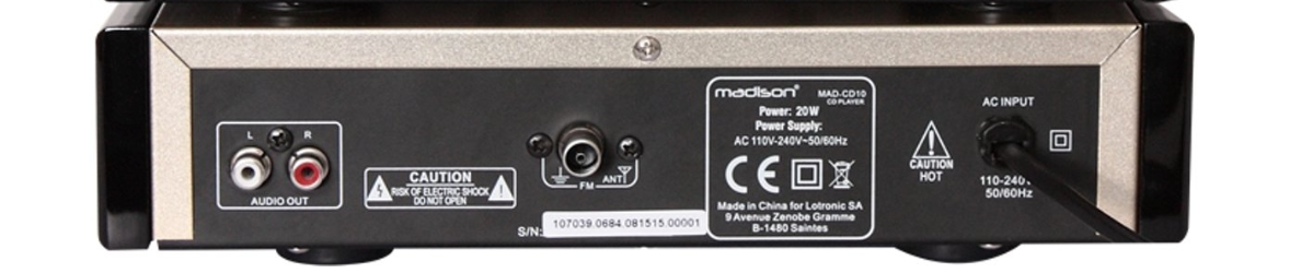 Madison CD-spiller og FM-radio med USB