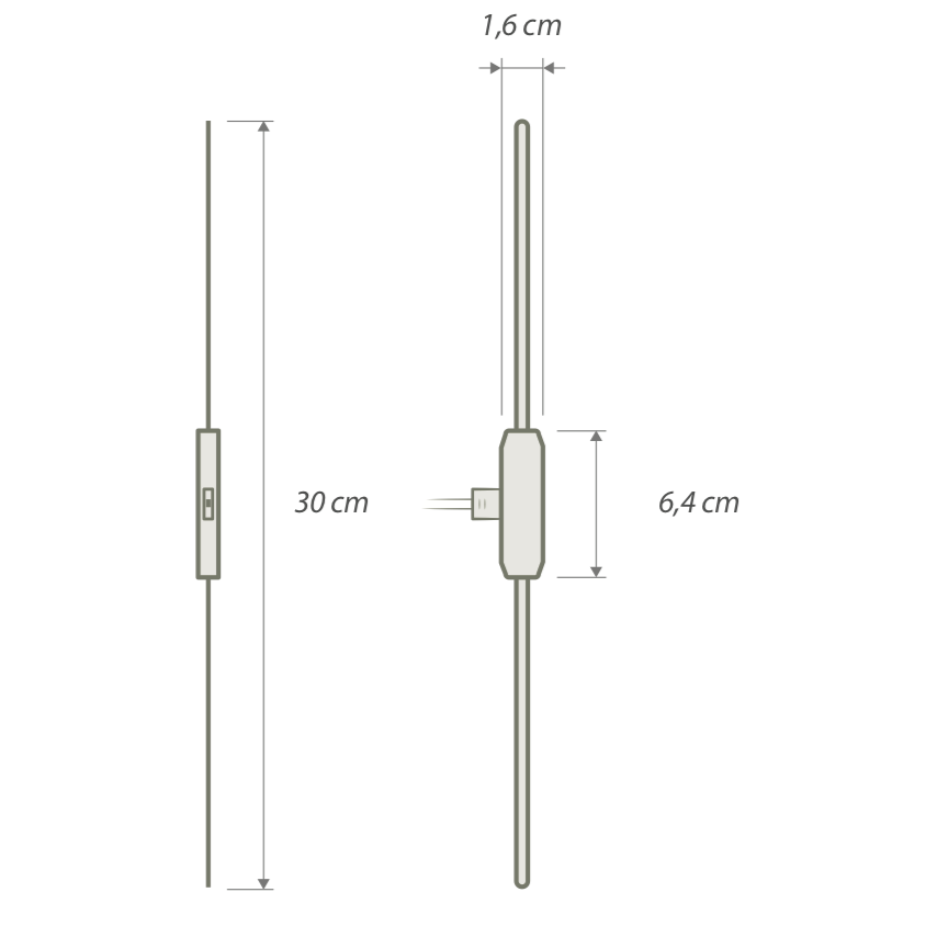 FM/AM vindusantenne med forsterker