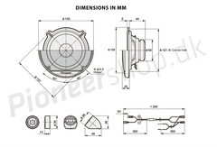 Pioneer TS-G130C bilhøyttalersystem (13 cm, 5,25")