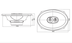 JBL CLUB 9632 (255W, 6"x9")