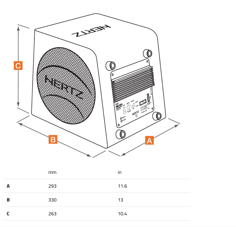 HERTZ Active Subwoofer (140W, 8")