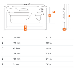 HERTZ CENTO 130MM KOAKSIELL HØYTTALER, 2-VEIS
