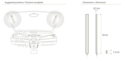 Calero DAB+ frontruteantenne