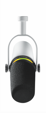 Shure MV7+ podcastmikrofon (hvit)
