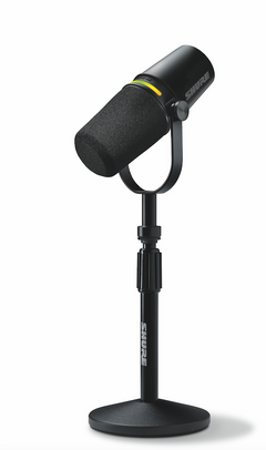 Shure MV7+ Podcast-mikrofon med stativ