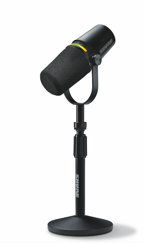 Shure MV7+ Podcast-mikrofon med stativ