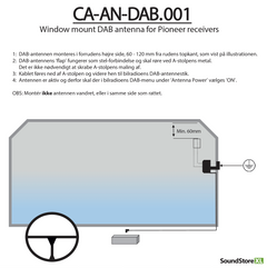 Pioneer DAB+ Frontruteantenne CA-AN-DAB.001