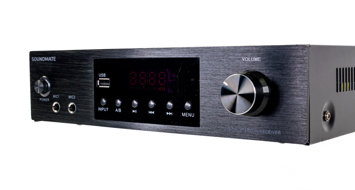 SoundMate Hi-Fi forsterker med Bluetooth (2x50W)