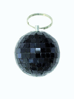 Sort Diskokule (15 cm)