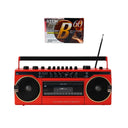 Studio 57 - Kassettspiller m. FM & Bluetooth, Rød + Kassettbånd