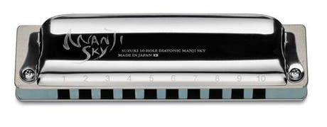 Suzuki Manji M-20S SKY Blues munnspill. Tone: A