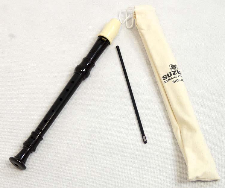 Suzuki SRE-80 Soprano Recorder (svart)