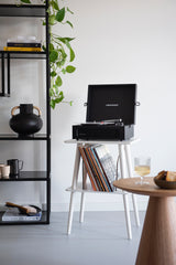 Crosley - Manchester Platespiller Møbel (Hvit)