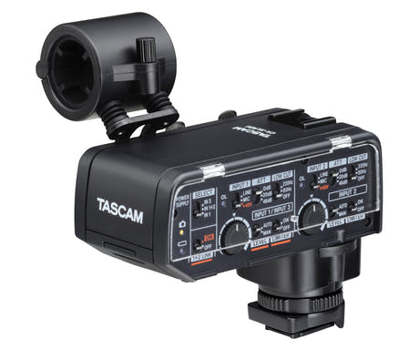 Tascam CA-XLR2N mikrofonadapter for kamera, Nikon ZR