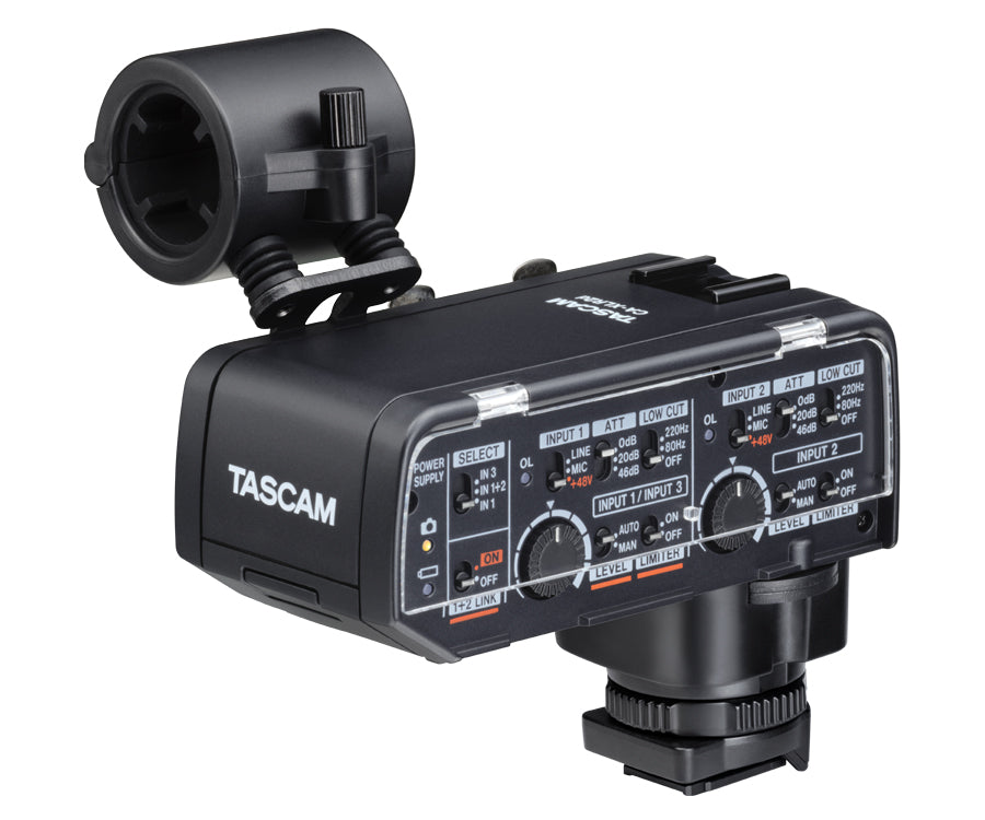 Tascam CA-XLR2N mikrofonadapter for kamera, Nikon ZR