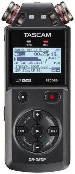 Tascam DR-05XP håndholdt opptaker, diktafon