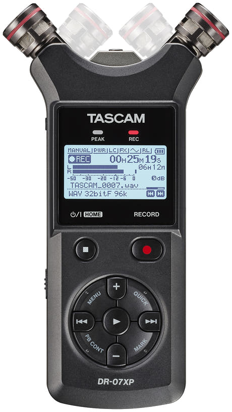 Tascam DR-07XP håndholdt opptaker, diktafon