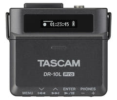 Tascam DR-10L Pro-opptaker med lavaliermikrofon, svart