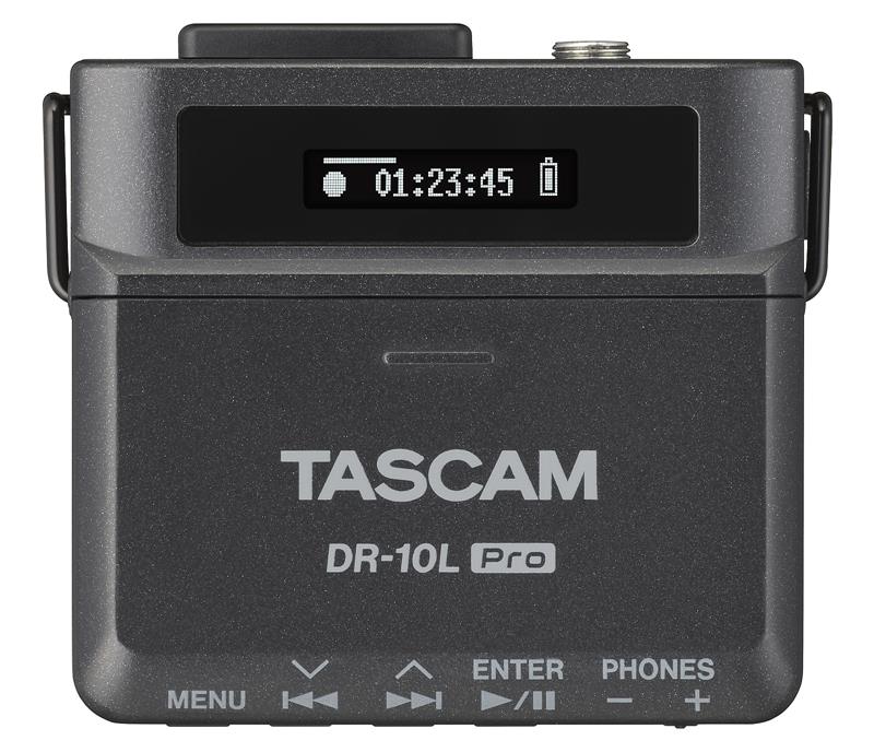 Tascam DR-10L Pro-opptaker med lavaliermikrofon, svart