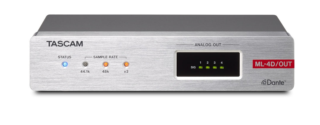 Tascam ML-4D OUT-X Analog Dante-konverter 4 kanaler, XLR