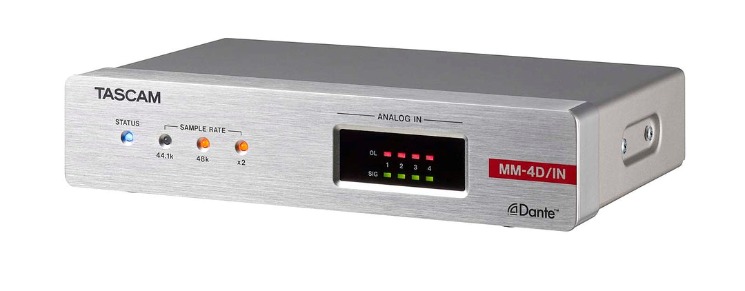 Tascam MM-2D Analog Dante-konverter 2 inn / 2 ut, XLR