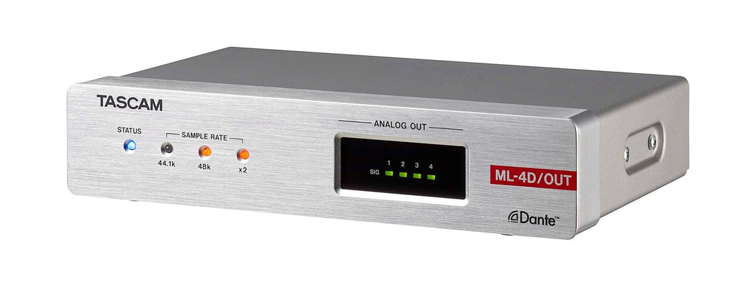 Tascam MM-4D IN Analog Dante-omformer med 4 kanaler, XLR