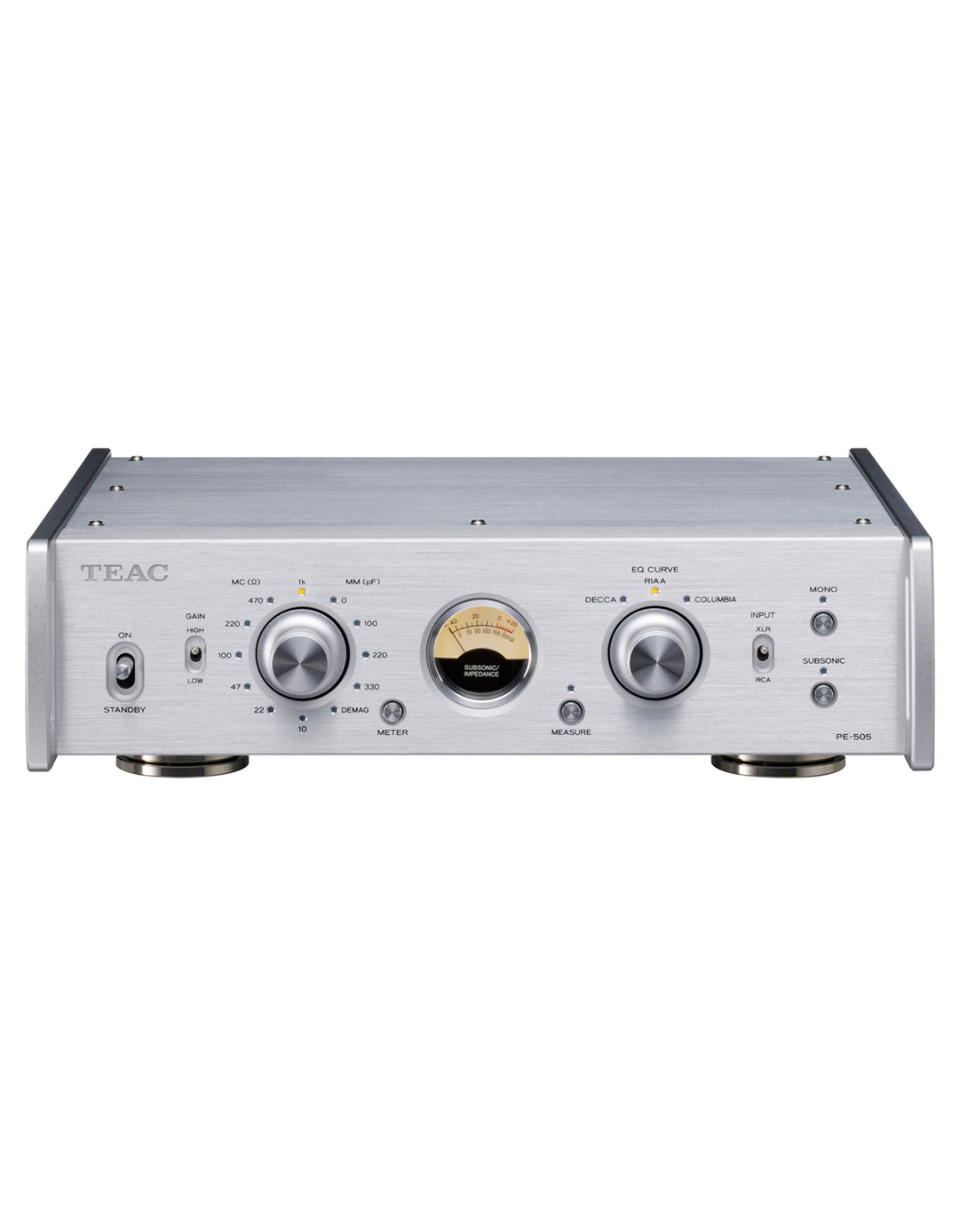 TEAC PE-505 Phono forforsterker (sølv)