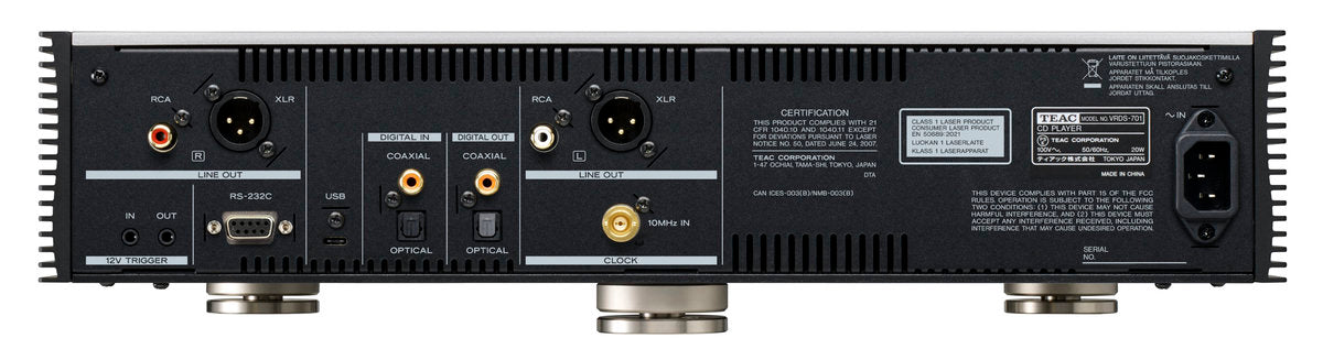 TEAC VRDS-701 CD-spiller (sølv)
