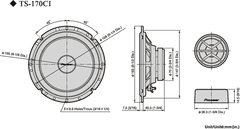 Pioneer TS-170Ci bilhøyttaler (17 cm, 6,5")