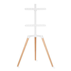 TV gulvstativ (hvit, bøk, 50-65")