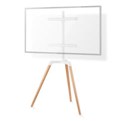 TV gulvstativ (hvit, bøk, 50-65")