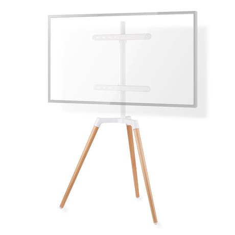 TV gulvstativ (hvit, bøk, 50-65")