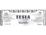 Tesla Silver+ AA Alkaline Batterier (10 stk)