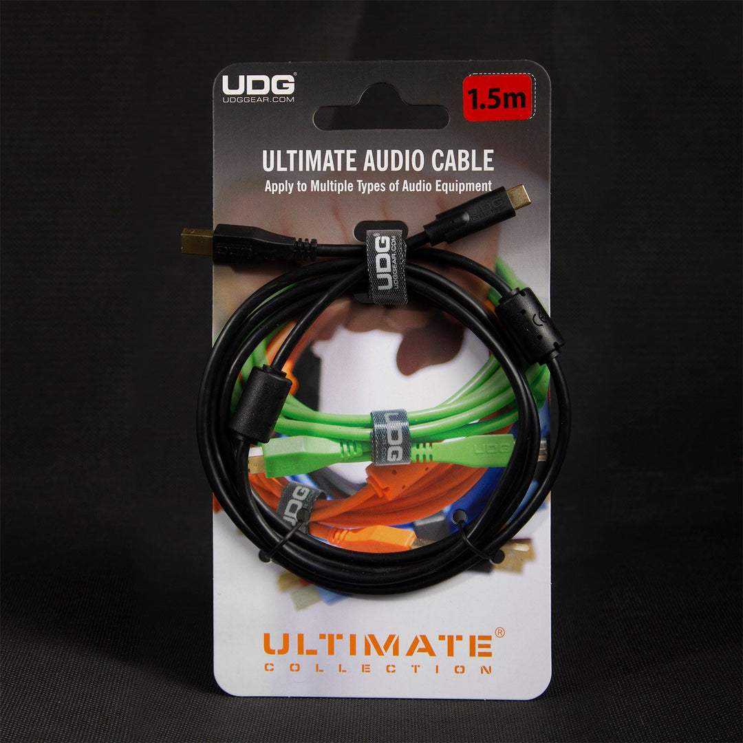 UDG Ultimate Audio-kabel USB 2.0 C-B Svart Rett 1,5m