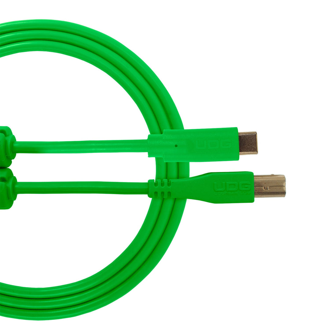 UDG Ultimate Audio-kabel USB 2.0 C-B Grønn Rett 1,5m