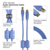 UDG Ultimate Audio-kabel USB 2.0 C-B Blå Rett 1,5m